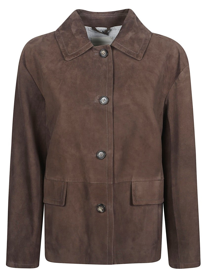 Max Mara Cropped Jacket With Classic Collar