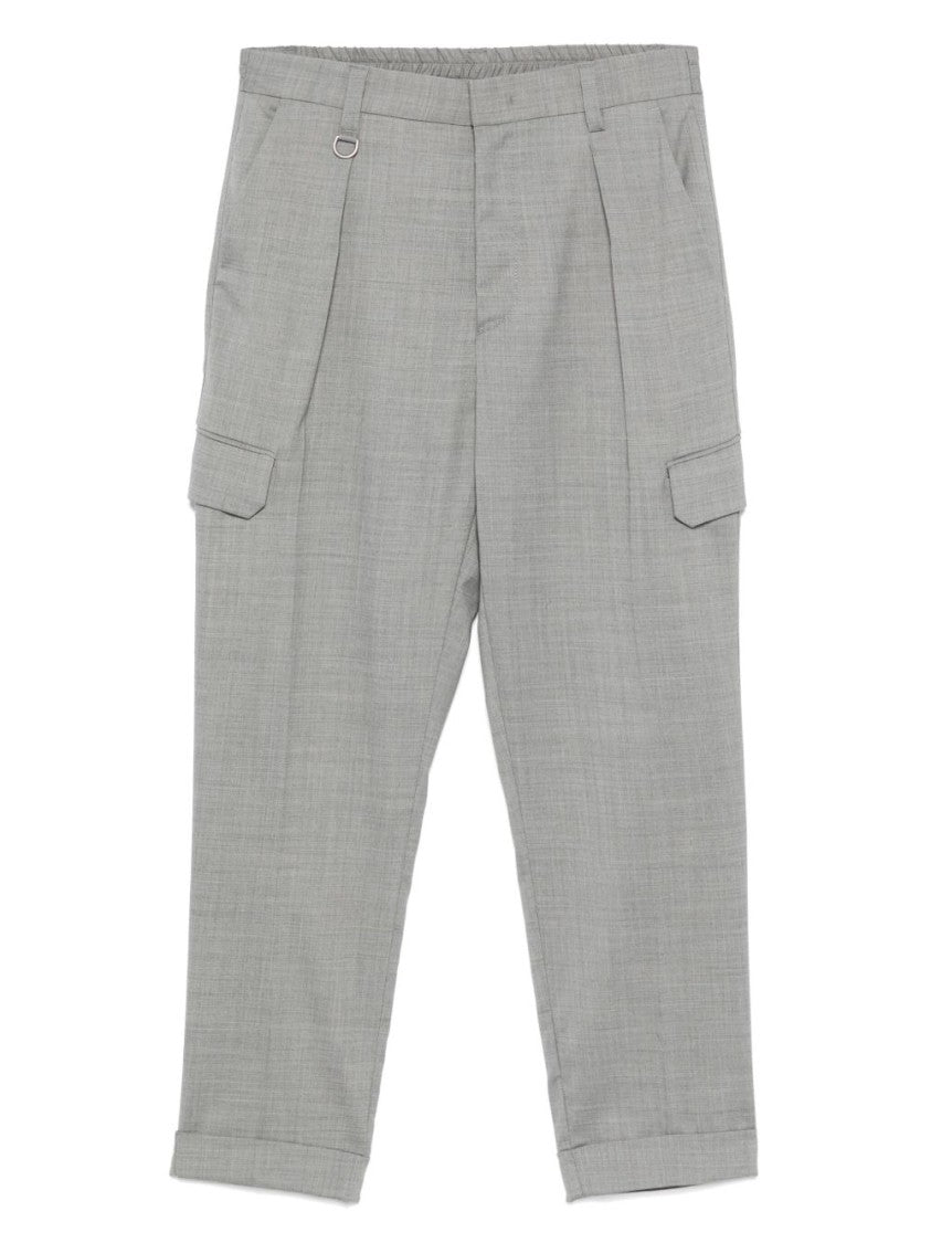 Paolo Pecora Tailored Cropped Trousers With Elastic Waistband