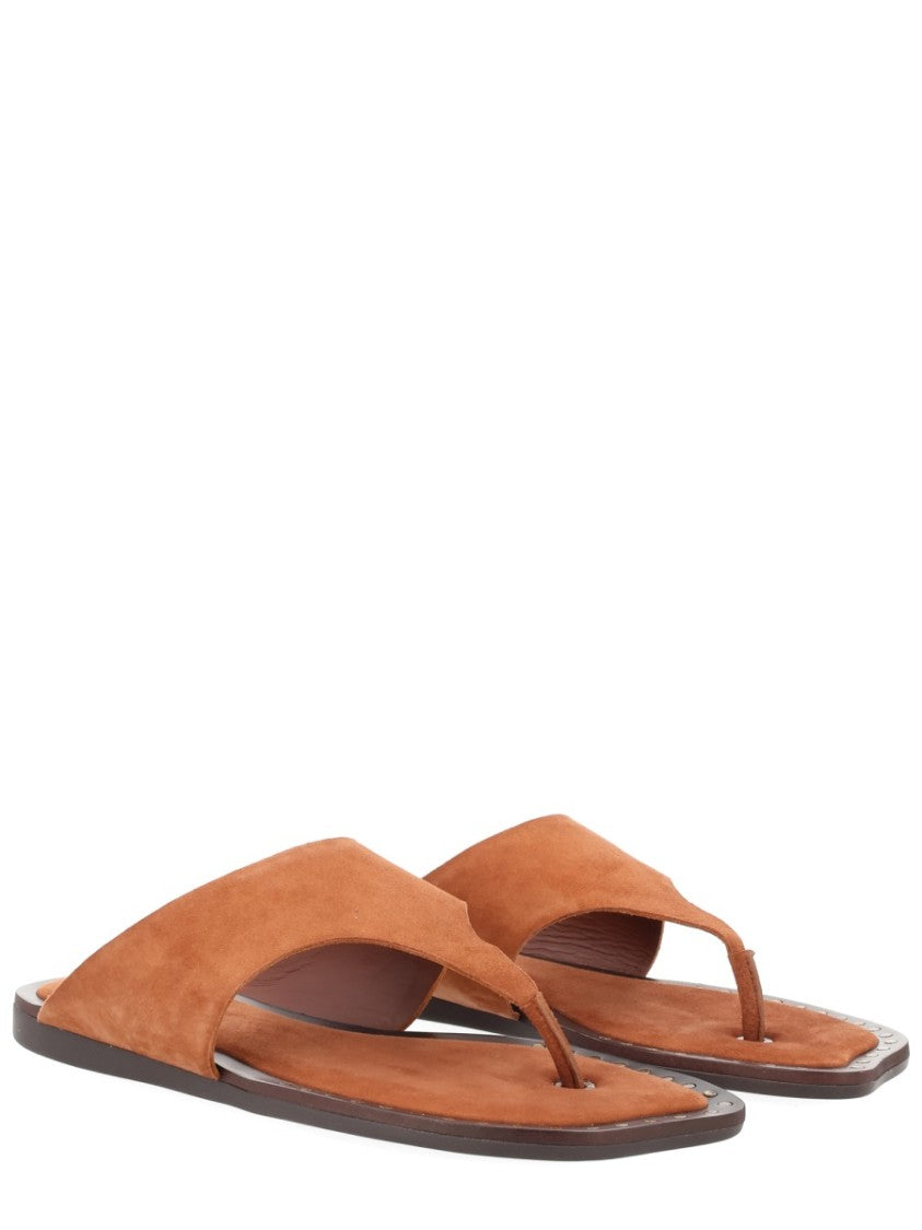 Ash Neutral Genius Studded Wide Strap Sandals