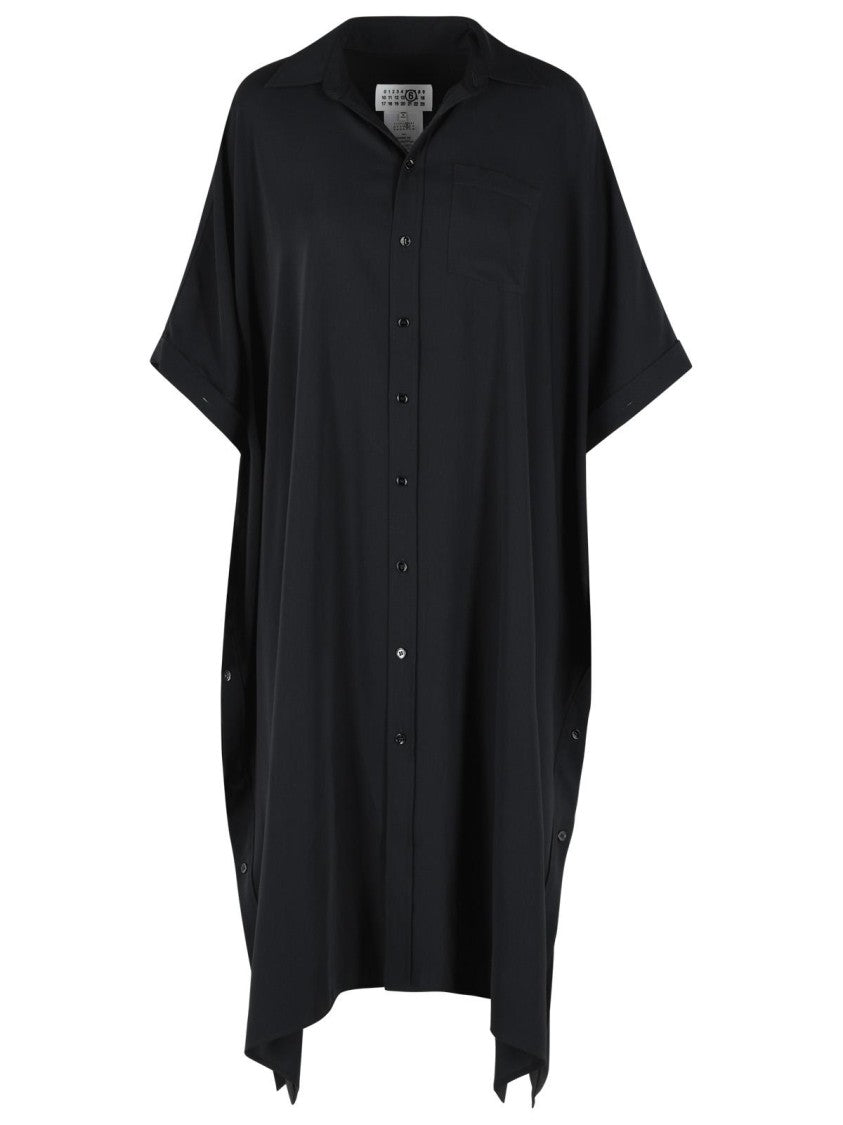 Mm6 By Maison Margiela Black Polyester Dress