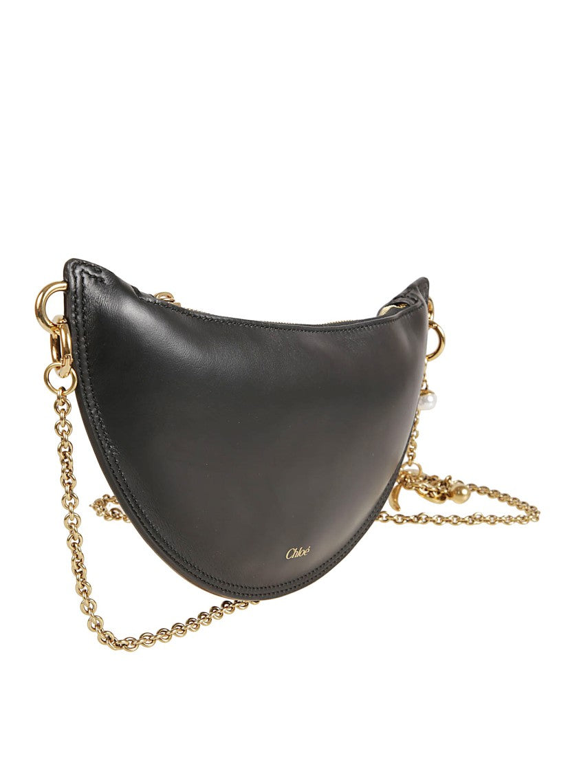 Chloé Half-Moon Lambskin Leather Shoulder Bag