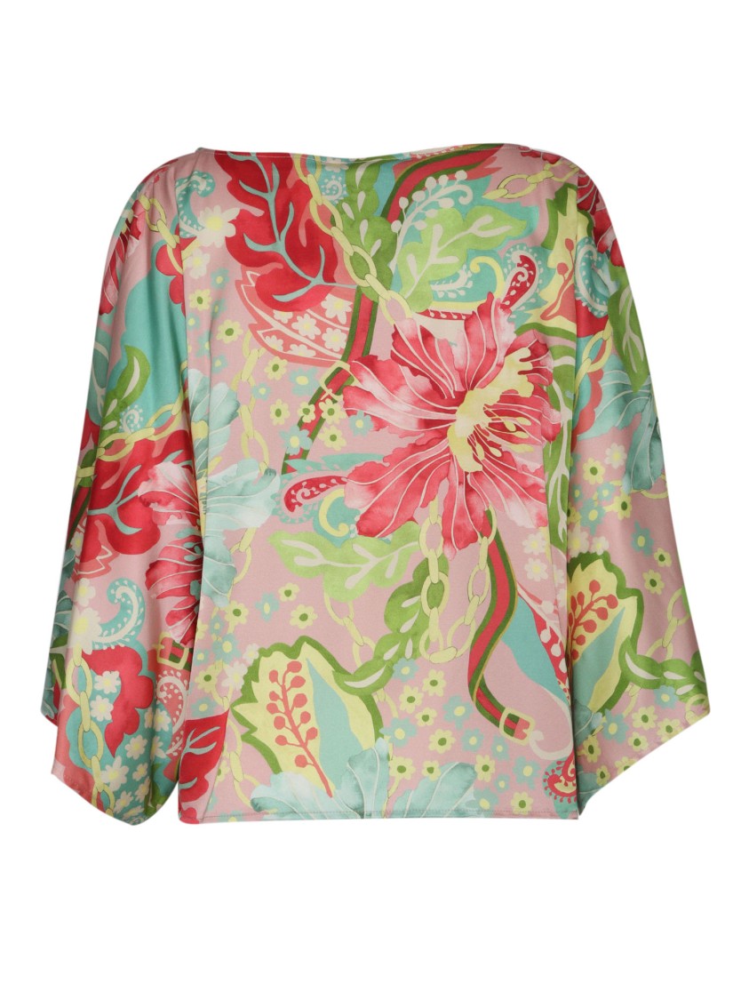 Clips Floral Pattern Blouse