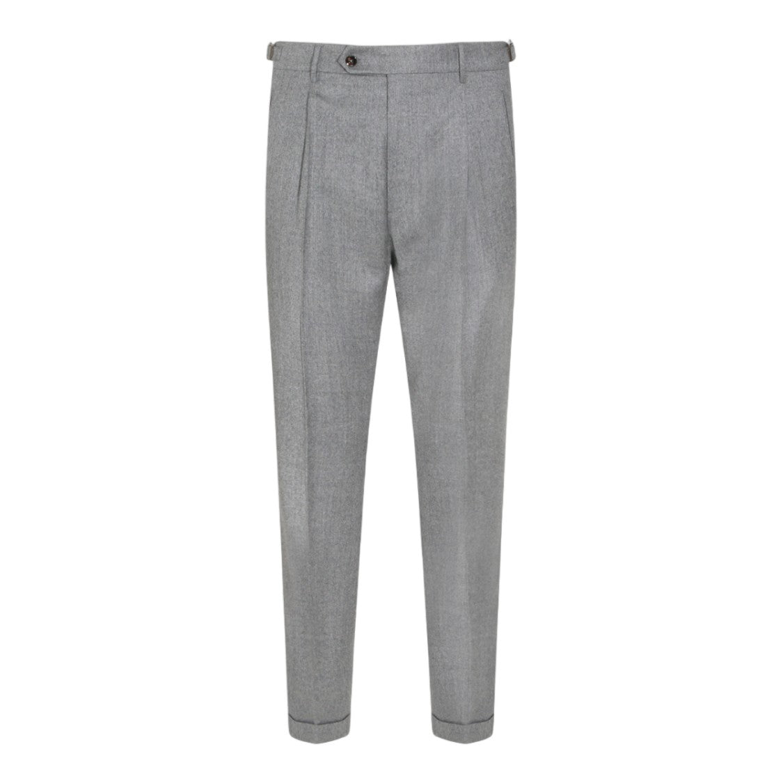 Berwich Tailored High-Waisted Pleated Cuffed-Hem Pants