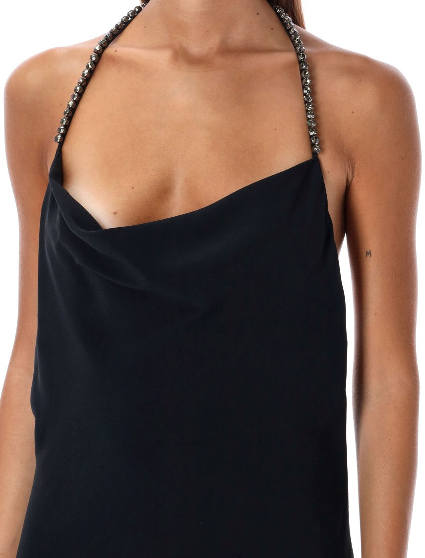 Stella Mccartney Crystal Straps Long Dress