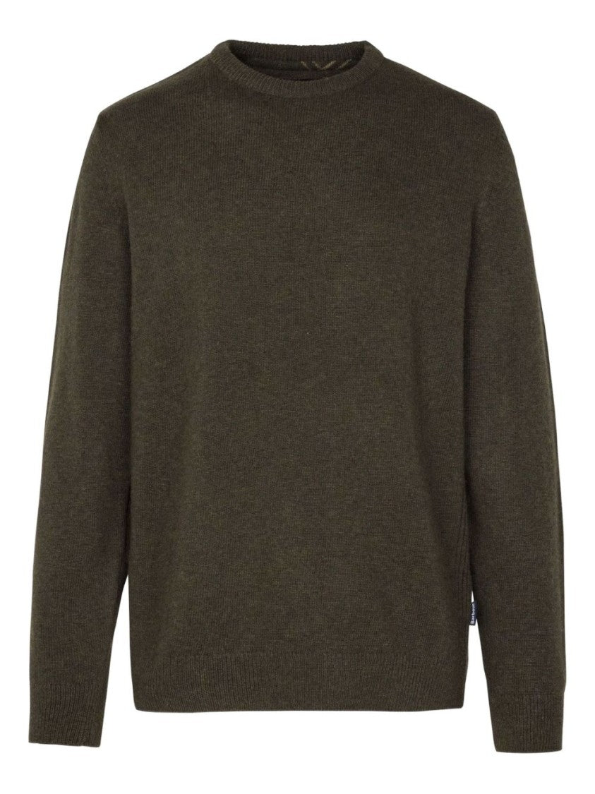 Barbour Plaid-Patterned Wool Sweater With Contrasting Elbow Patches