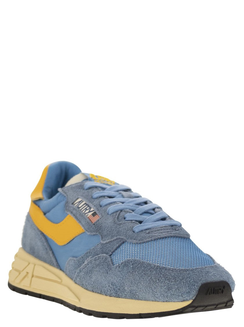 Autry Reelwind - Suede And Technical Textile Trainer