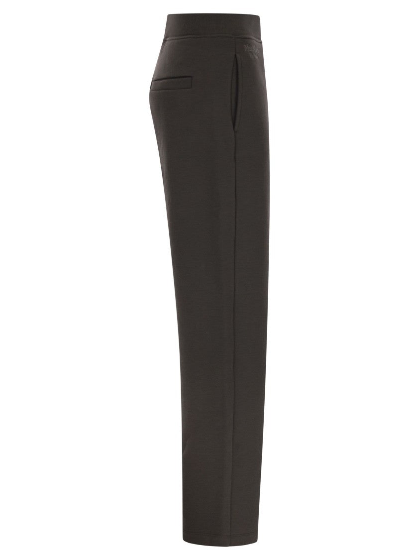 Max Mara Pompeo - Cotton Trousers With Logo