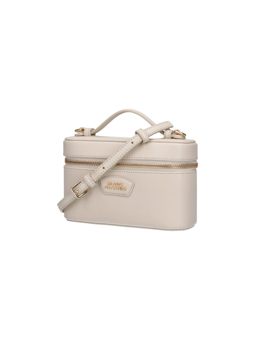 Marc Jacobs White The Vanity Bag Calf Leather Handag