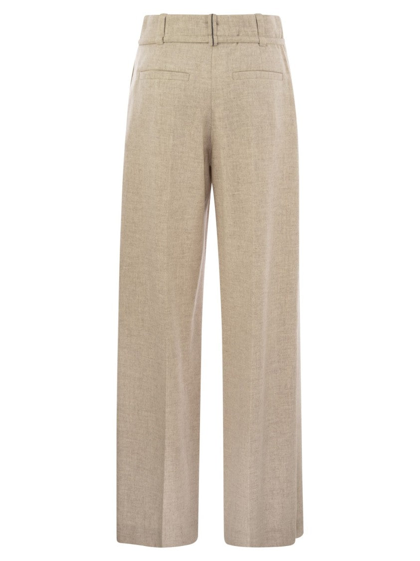 Brunello Cucinelli Virgin Wool And Cashmere Trousers