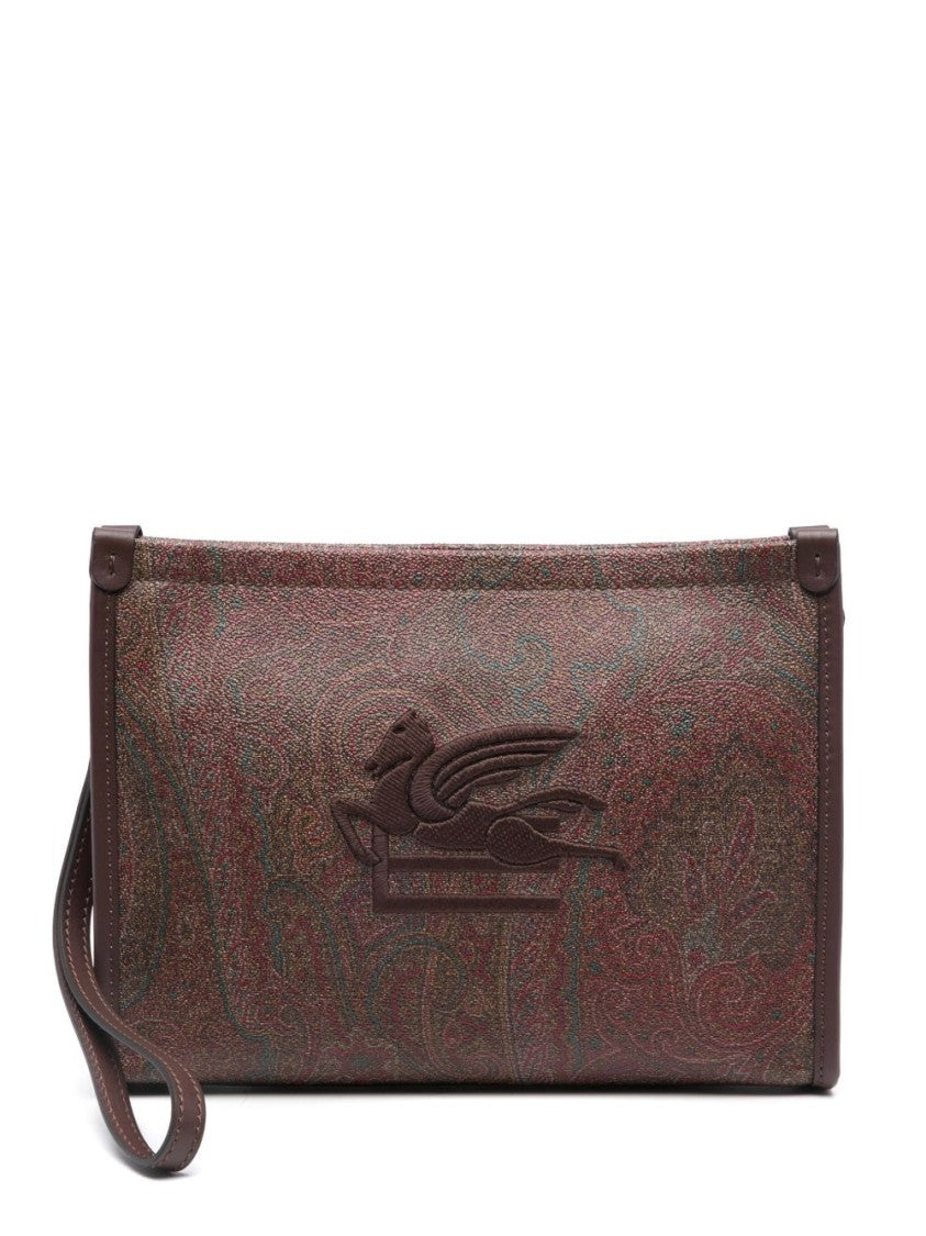 Etro Intricately Designed Paisley Pattern Clutch