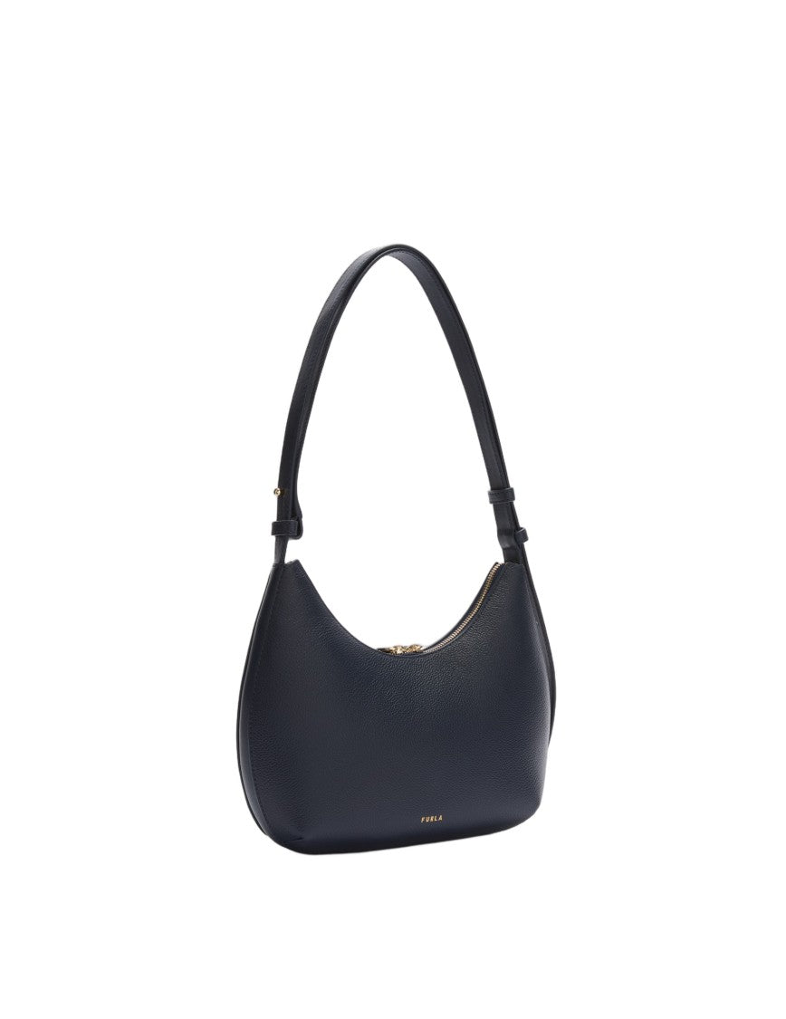 Furla Goccia S Leather Shoulder Bag, Blue