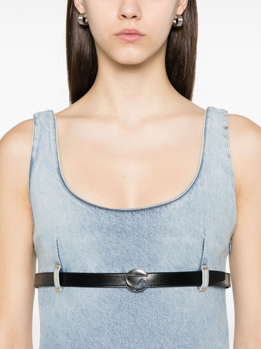 Coperni Light Blue Dress With Detachable Belt