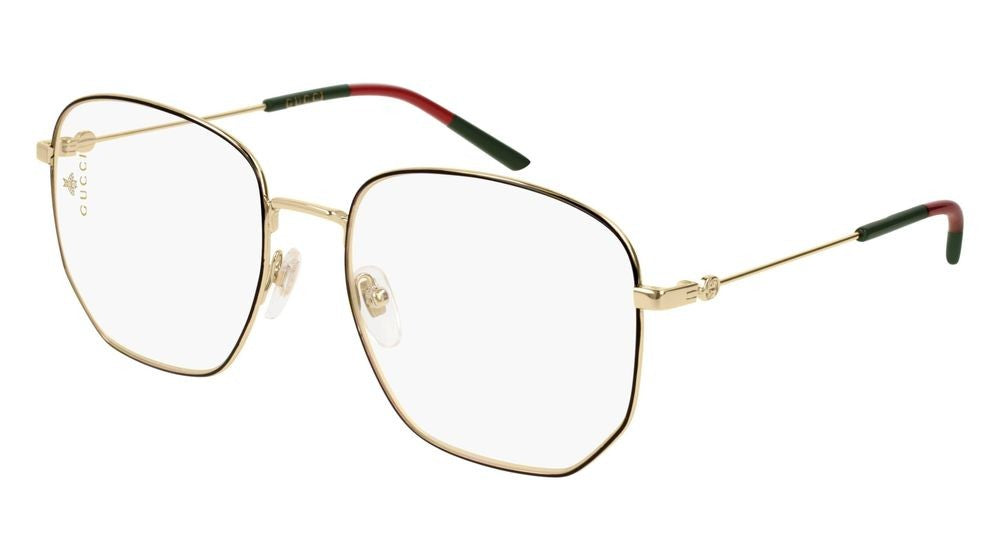 Gucci Gold Gg0396o Metal Geometric Eyeglasses