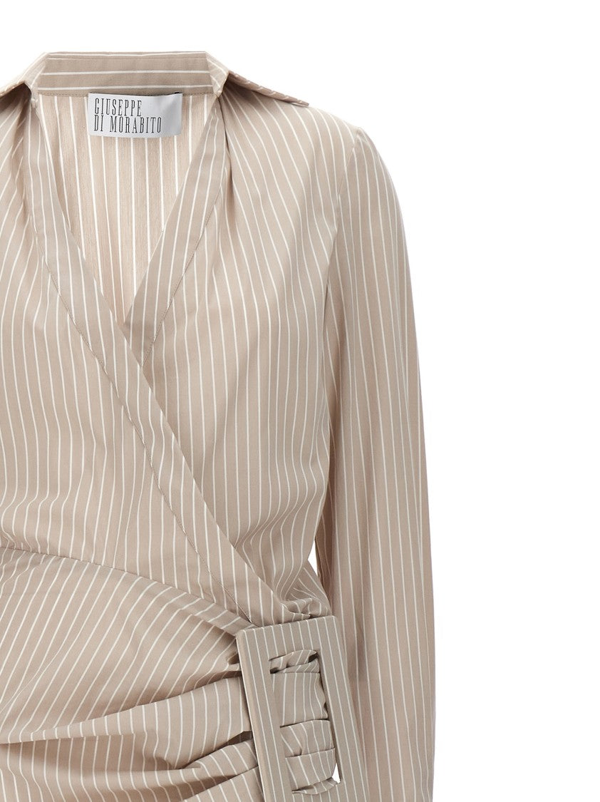 Giuseppe Di Morabito Long Striped Maxi Dress