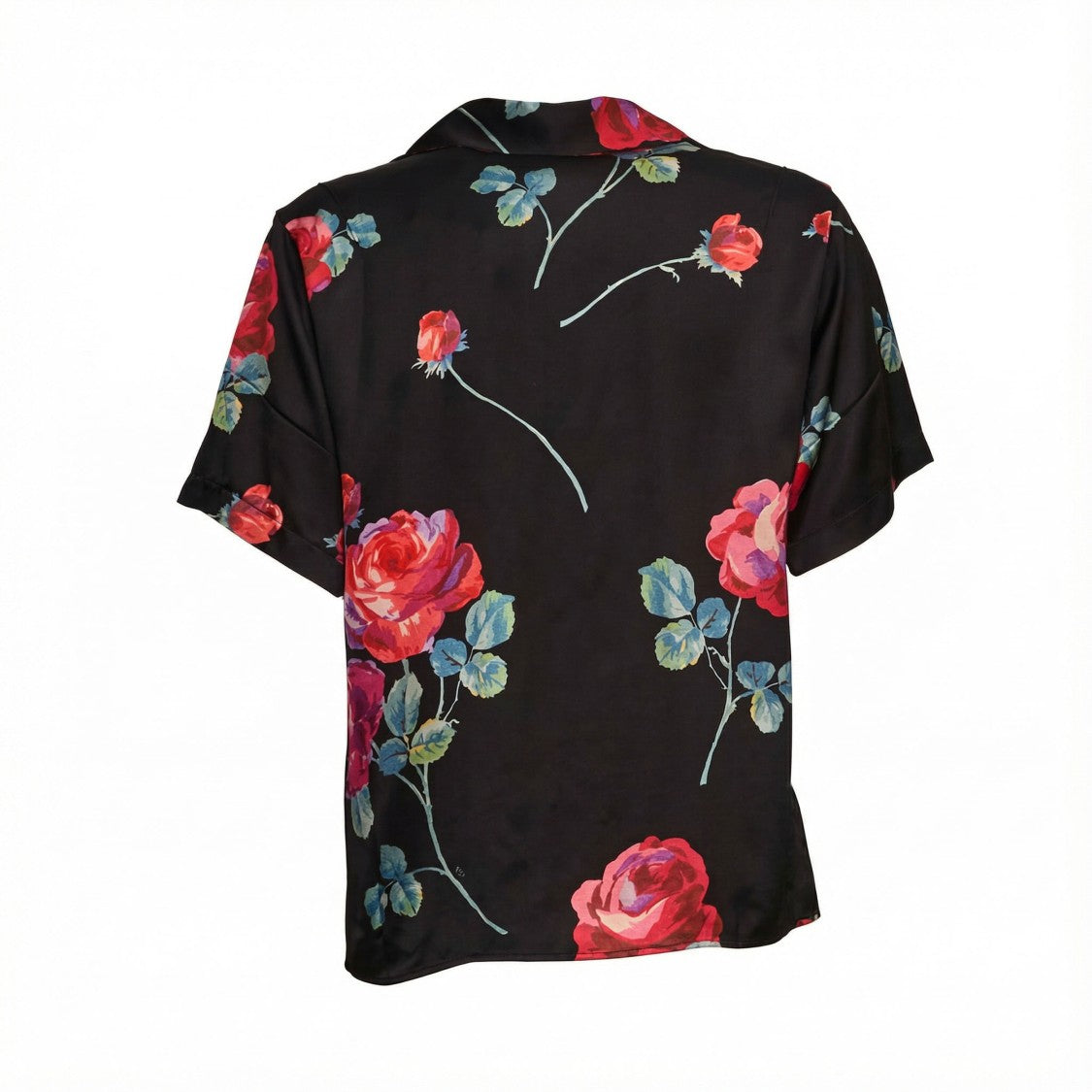 N°21 Floral Short-Sleeve Shirt With Pleats
