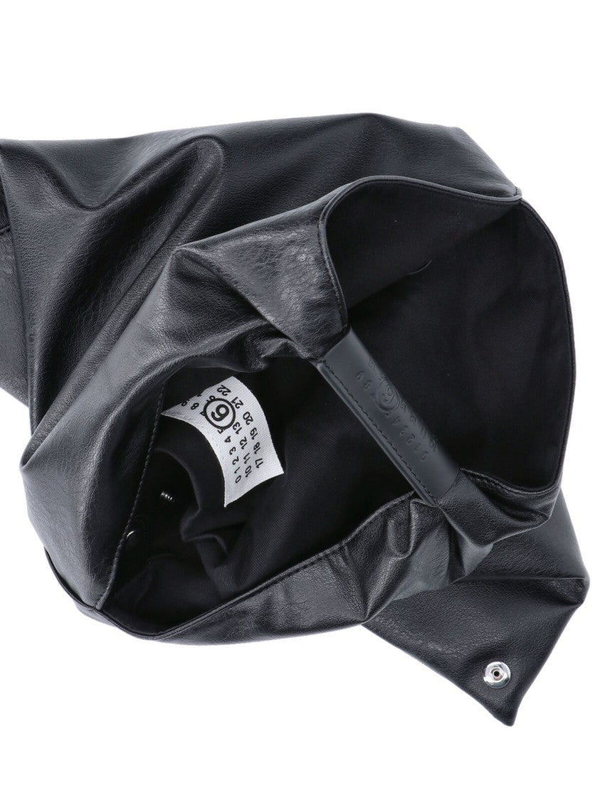 Mm6 By Maison Margiela Black Japanese Triangular Fabric Handbag
