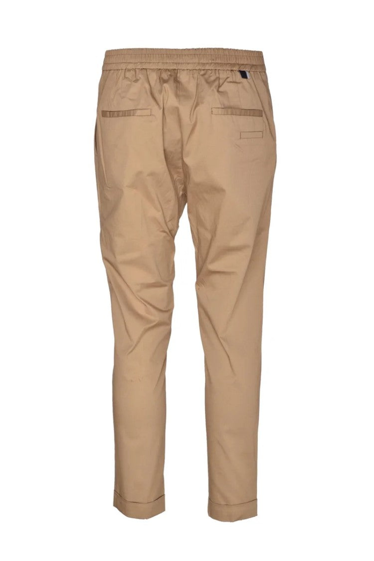 Low Brand Beige Stretch Cotton Pants