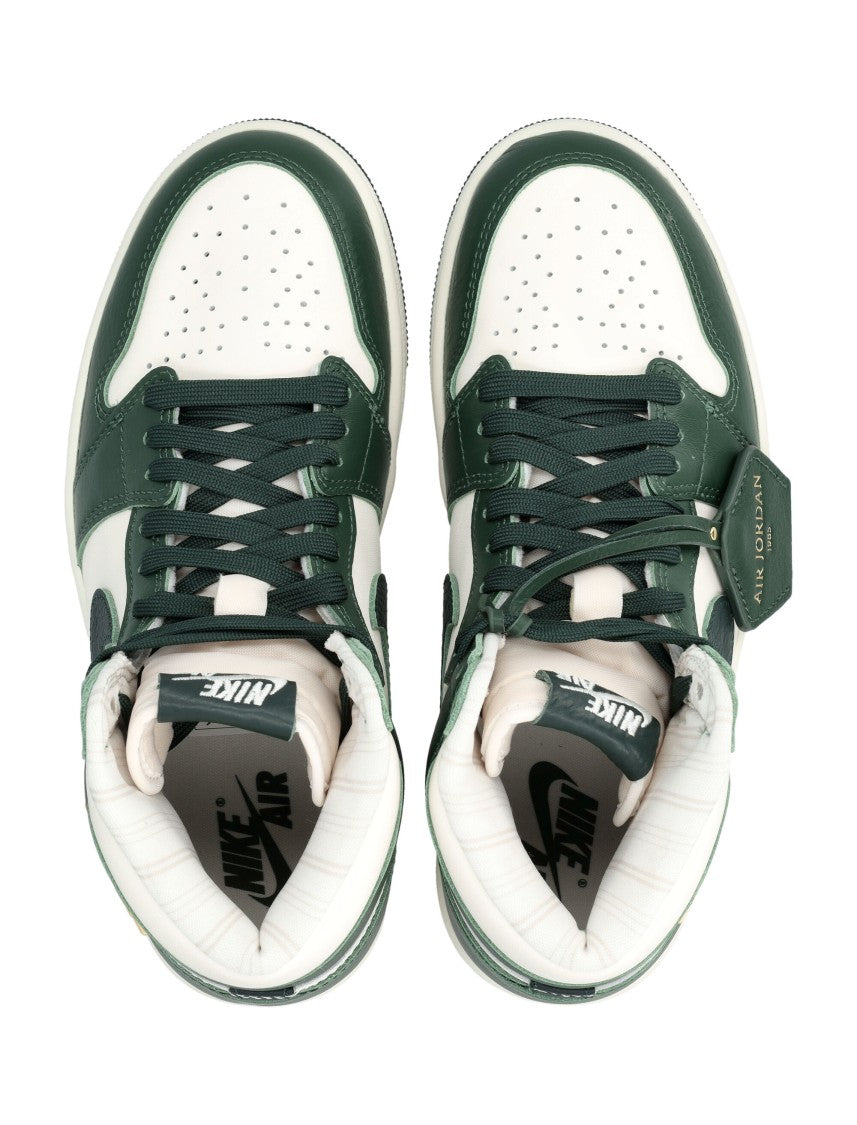 Nike Green Air Jordan Leather Sneakers