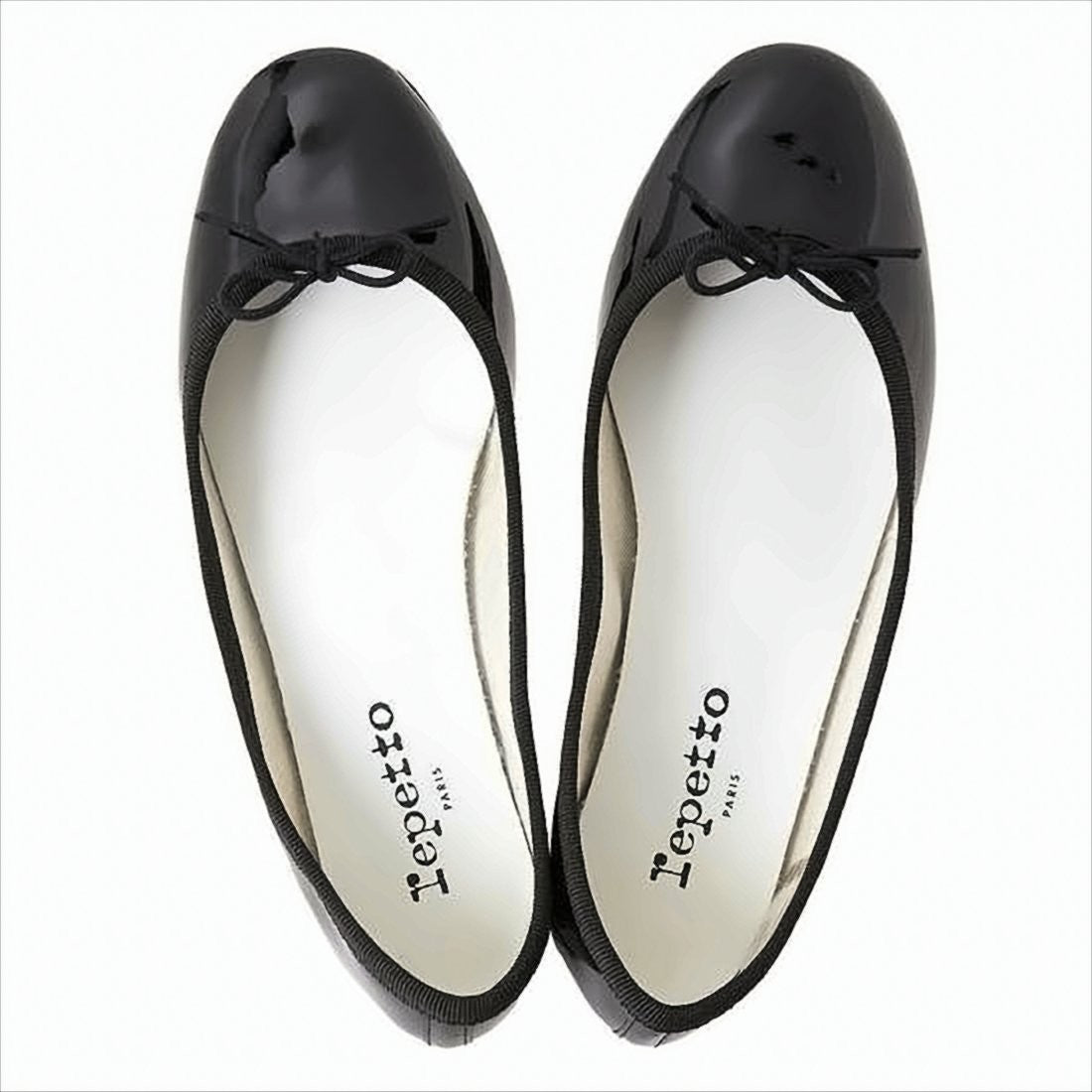 Repetto Patent Leather Ballet Flats With Bow Detail
