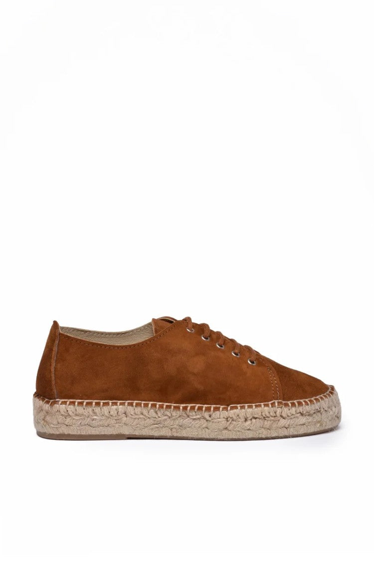 Virreina Lace-Up Espadrilles - Brown