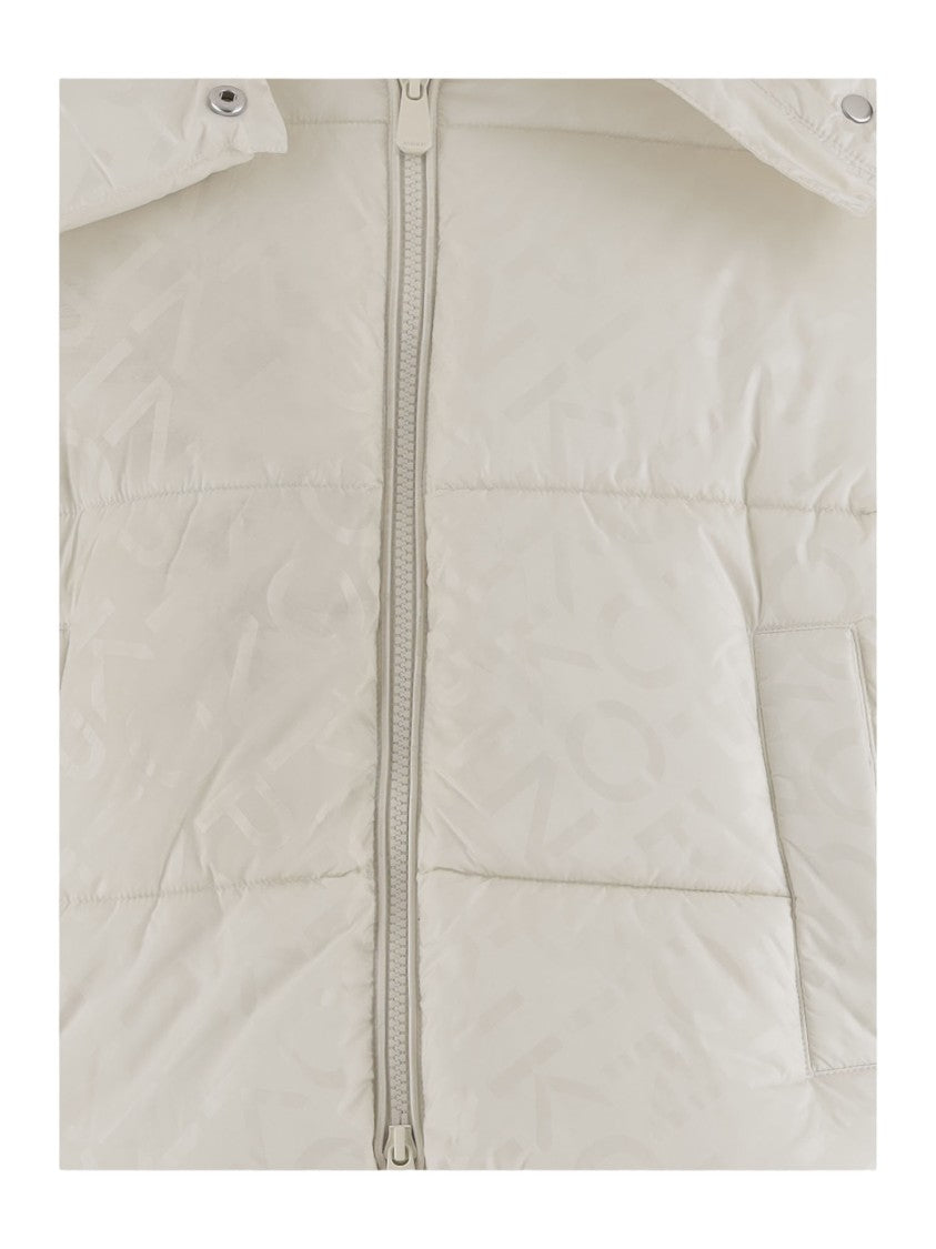 Pinko Nylon Down Jacket With Logo