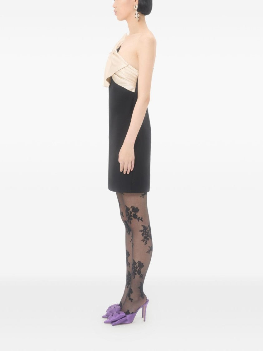 Valentino Garavani A-Line Mini Dress With Asymmetrical Neckline