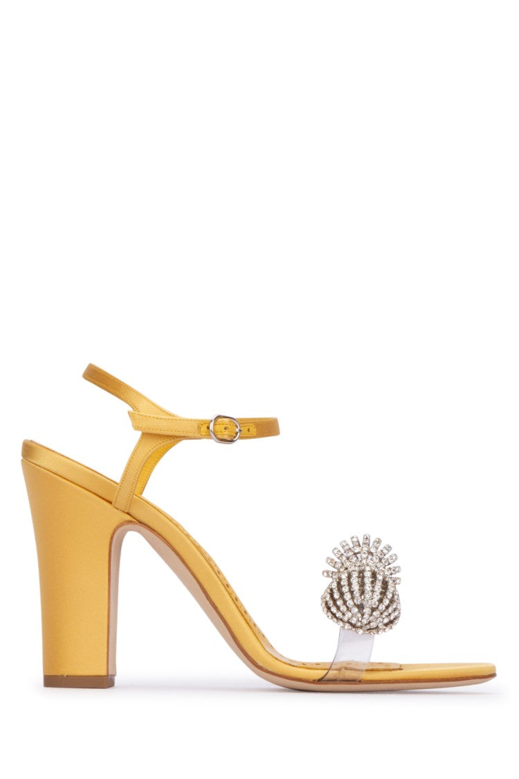 Manolo Blahnik High-Heeled Sandals With Jeweled Embellishment