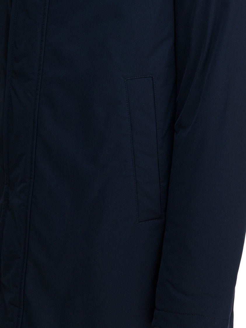 Herno Long Contemporary Parka With Faux Fur Hood