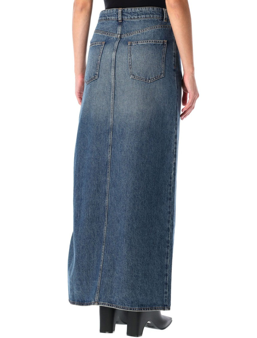 Coperni Garter Belt Denim Skirt