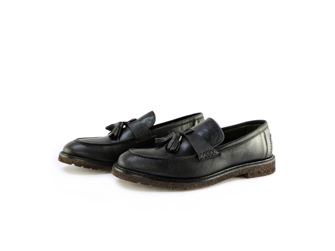 Ton Gout Mocassino Mateo Sheepskin Loafers With Decorative Tassels