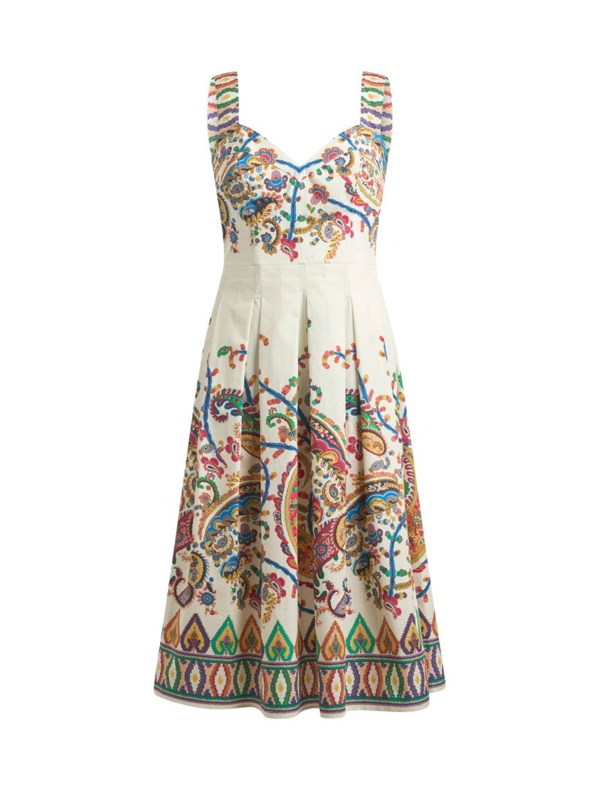 Etro Floral Paisley Print Sleeveless Dress