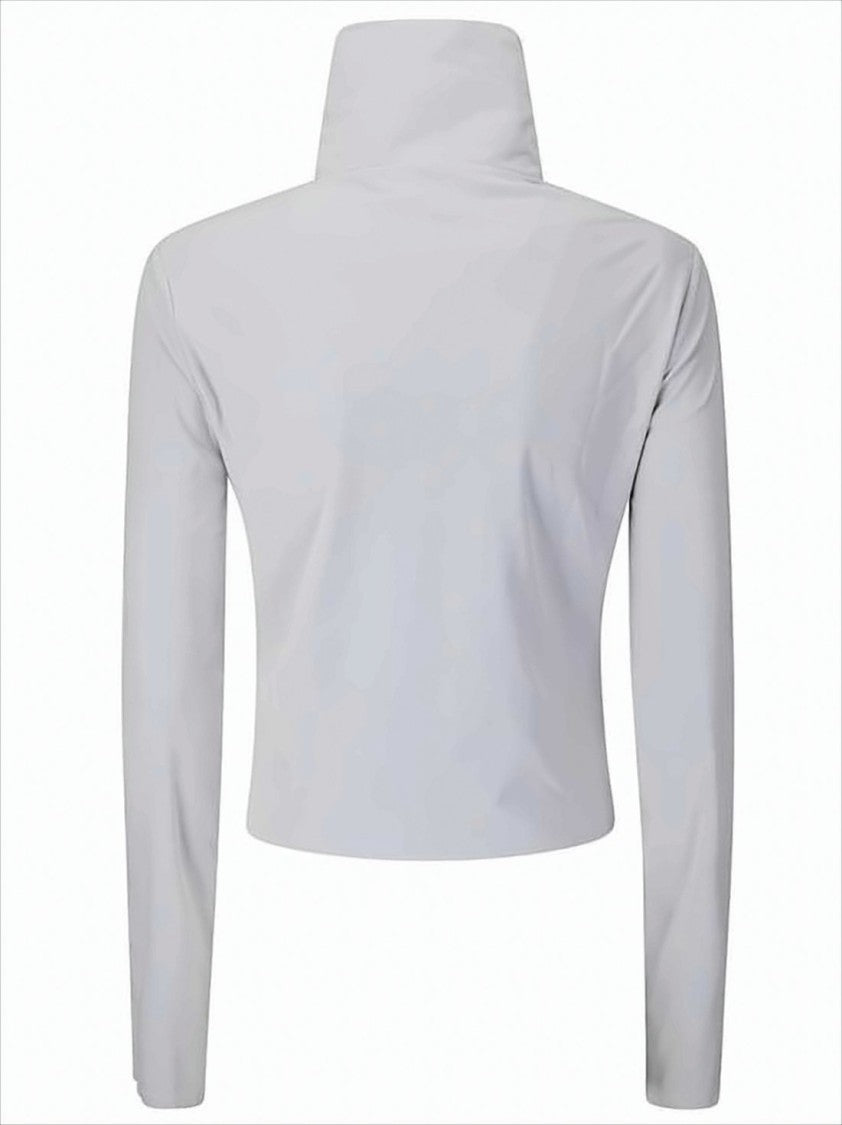 Our Legacy Cropped Long-Sleeve Top With High Stand Collar