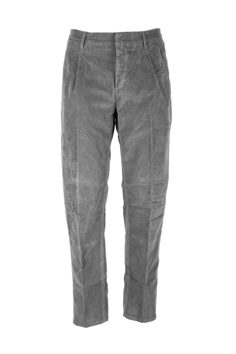 Incotex Velvet Stretch Trousers - Grey