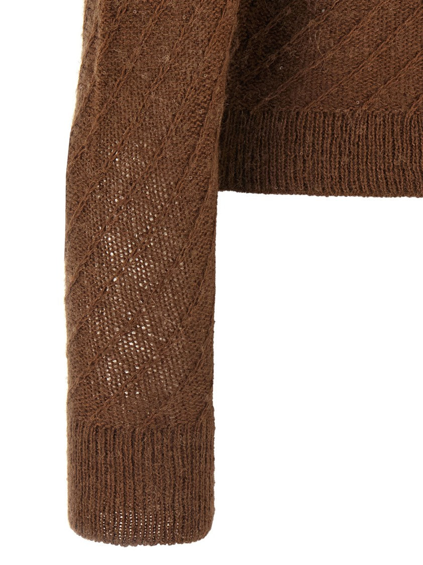 Fabiana Filippi Sequin Crochet Cardigan