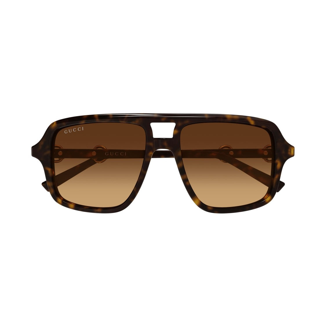 Gucci Oversized Square Tortoiseshell Sunglasses With Gradient Lenses