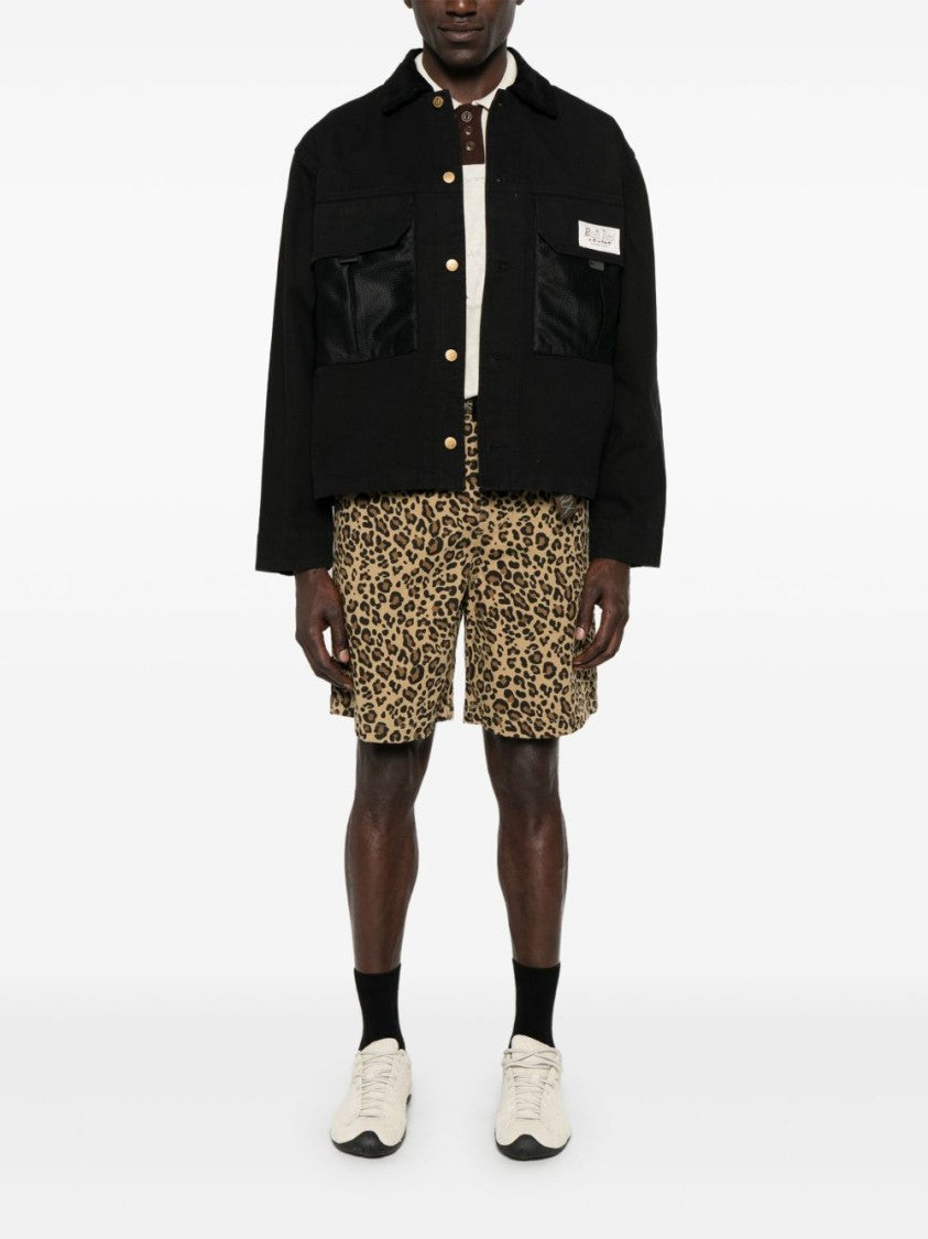 Brain Dead Boxy Cropped Jacket With Textured Details