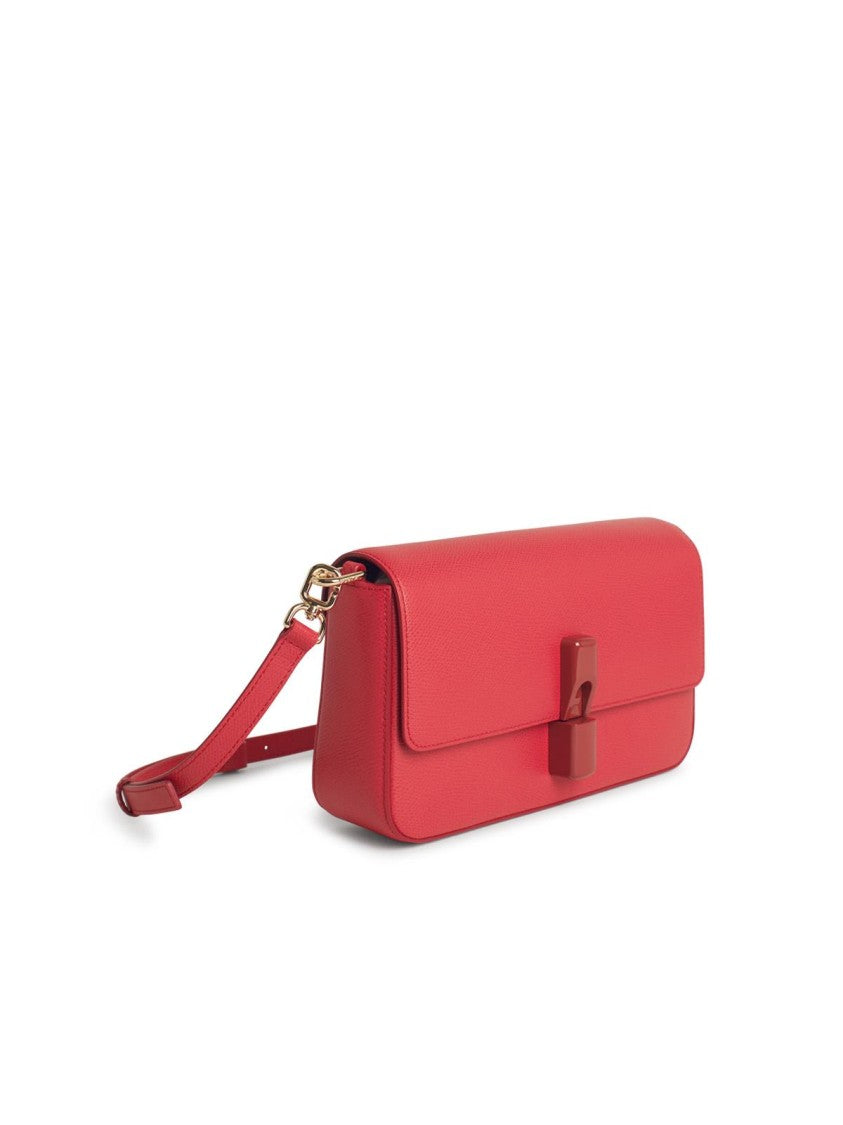 Furla Iride' Small Red Leather Crossbody Bag