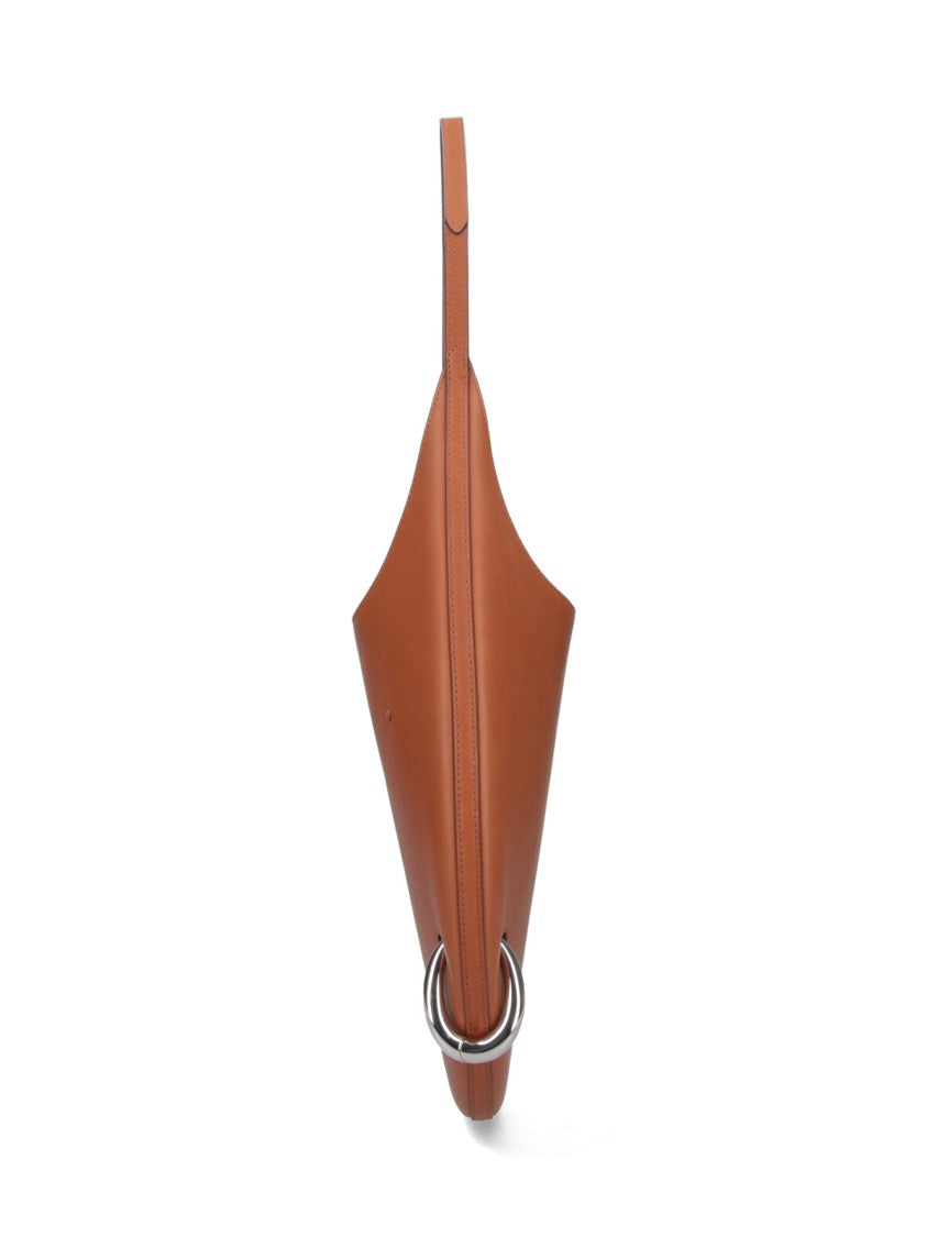 Tory Burch Rounded Minimalist Shoulder Bag With Silver Accent