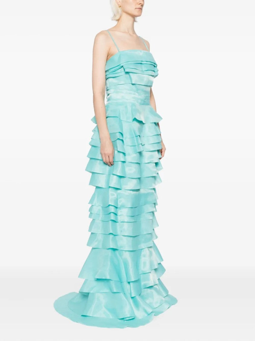 Saiid Kobeisy Layered Organza Long Dress