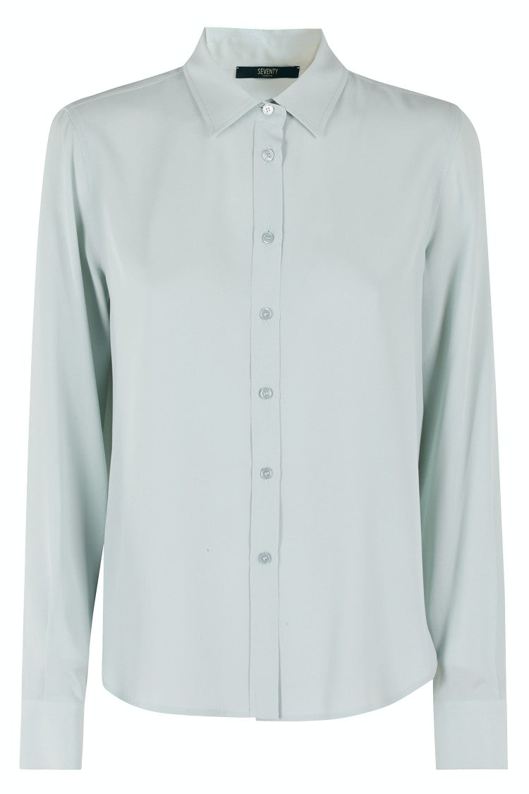 Seventy Plain Crepe Shirt With Silk Mix