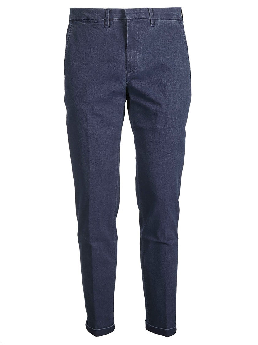 Fay Cotton-Blend Slim Fit Pants