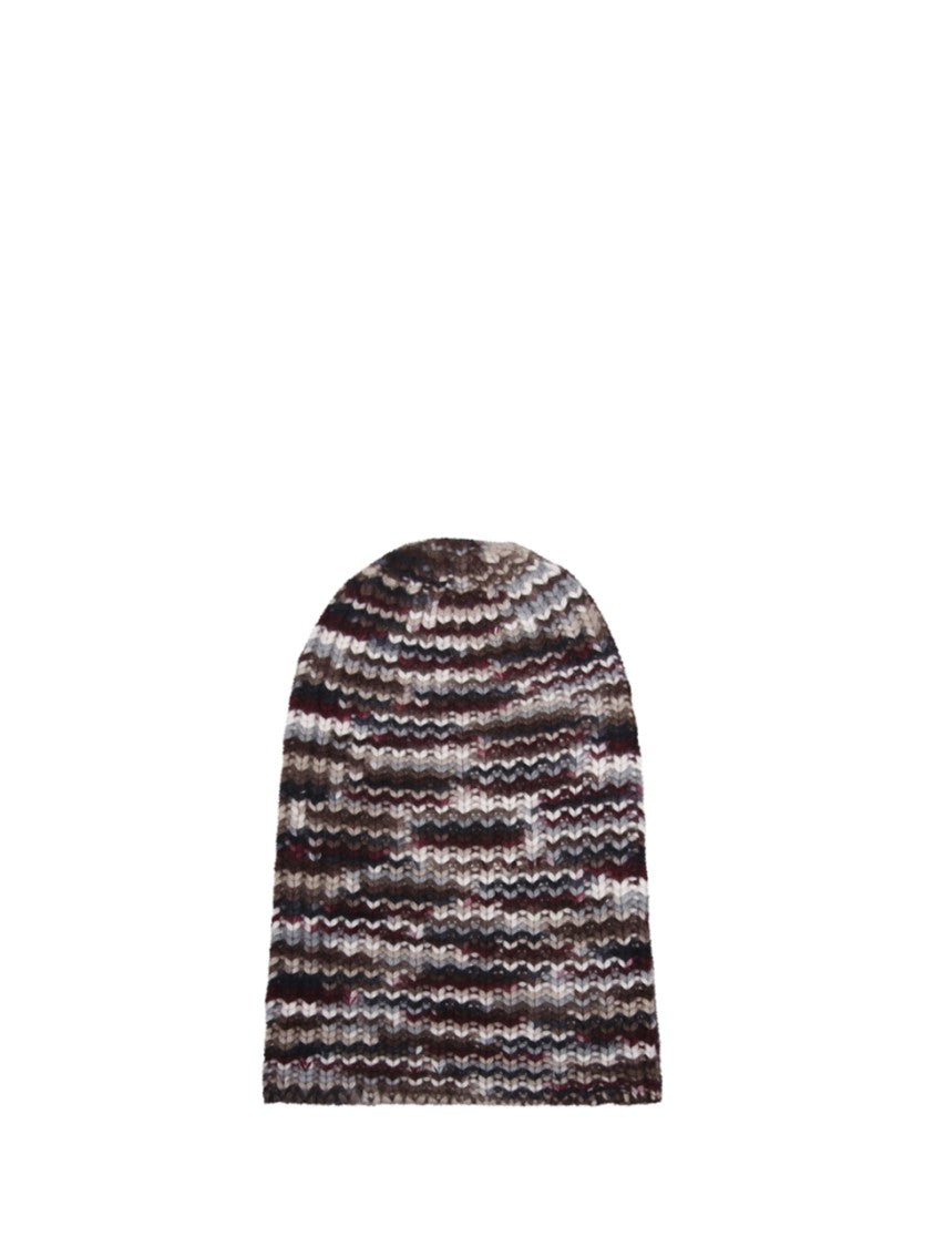Hurray Wavy Striped Cashmere Beanie