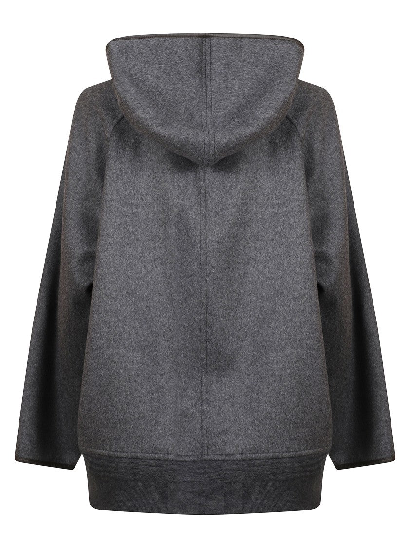 Bottega Veneta Relaxed-Fit Hooded Coat With Textured Fabric