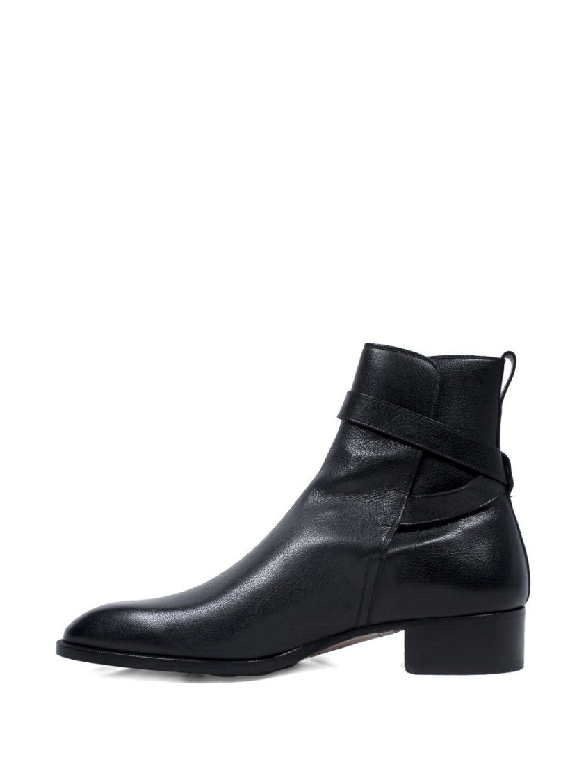 Tom Ford Polished Black Boots With Classic Silhouette