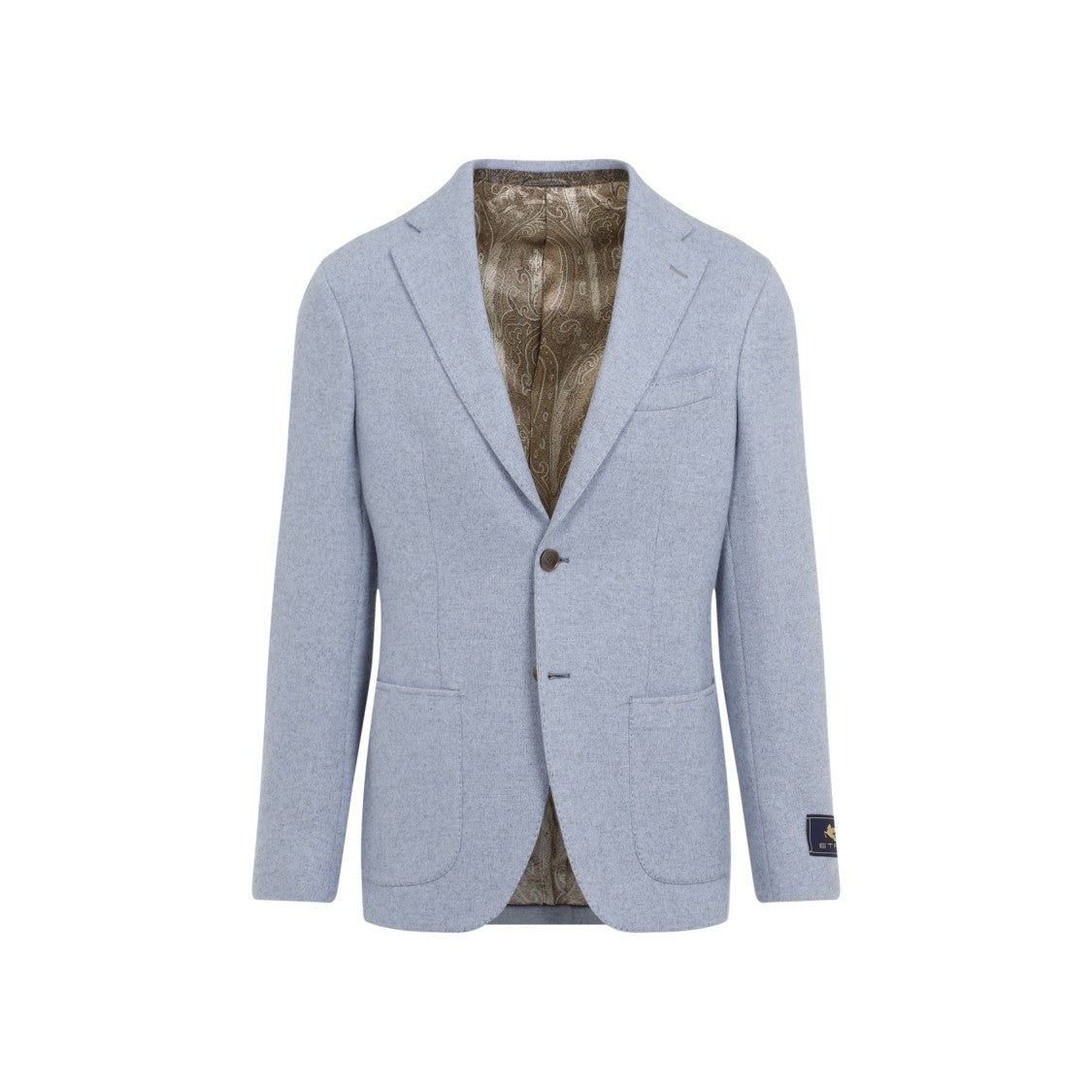 Etro Light Blue Wool Roma Jacket