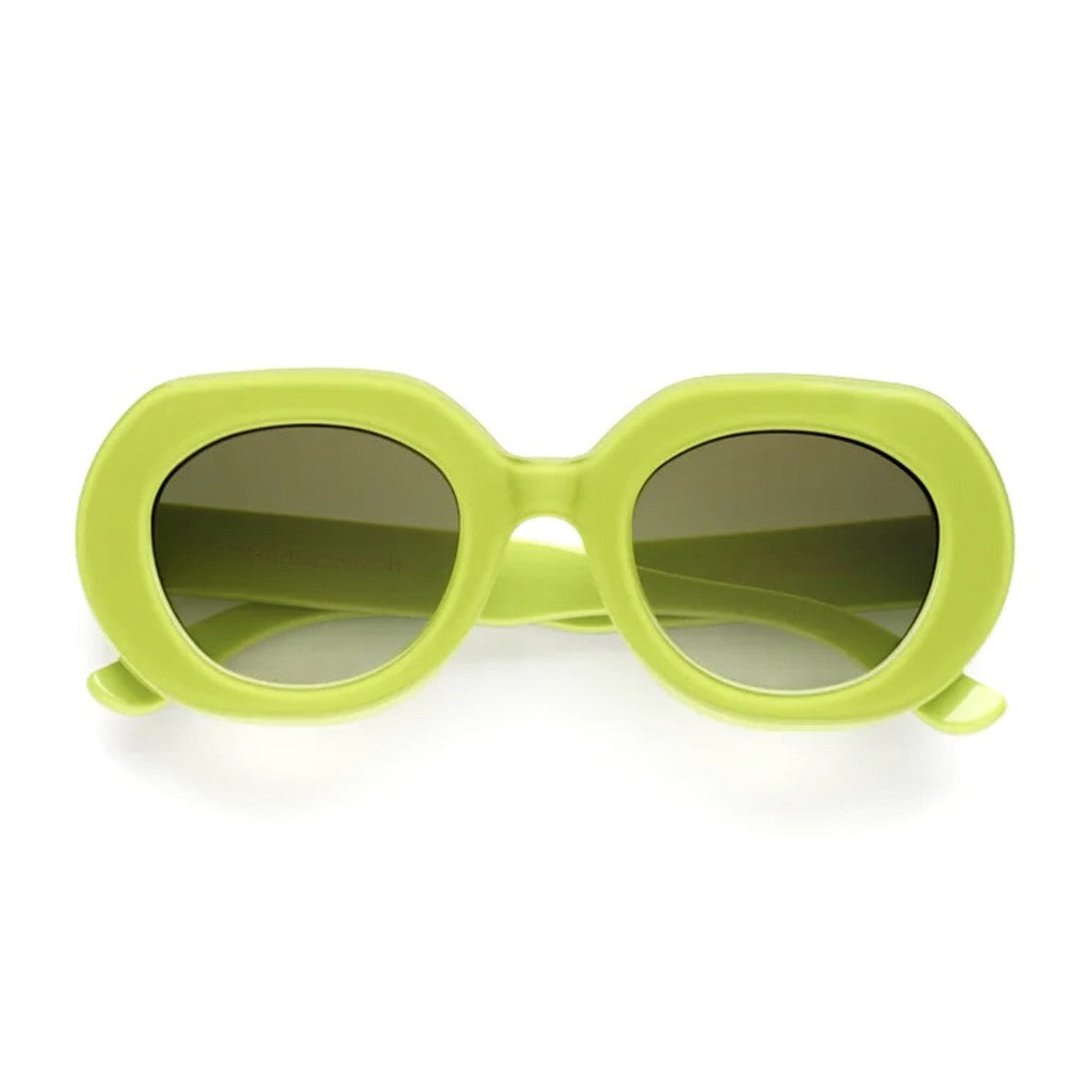 Emmanuelle Khanh Green Love Oval Sunglasses