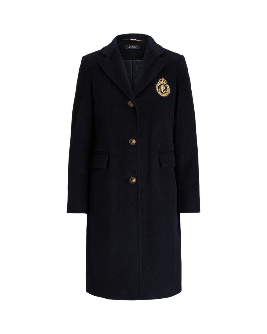 Lauren Ralph Lauren Crested Wool-Lined Coat With Tailored Fit