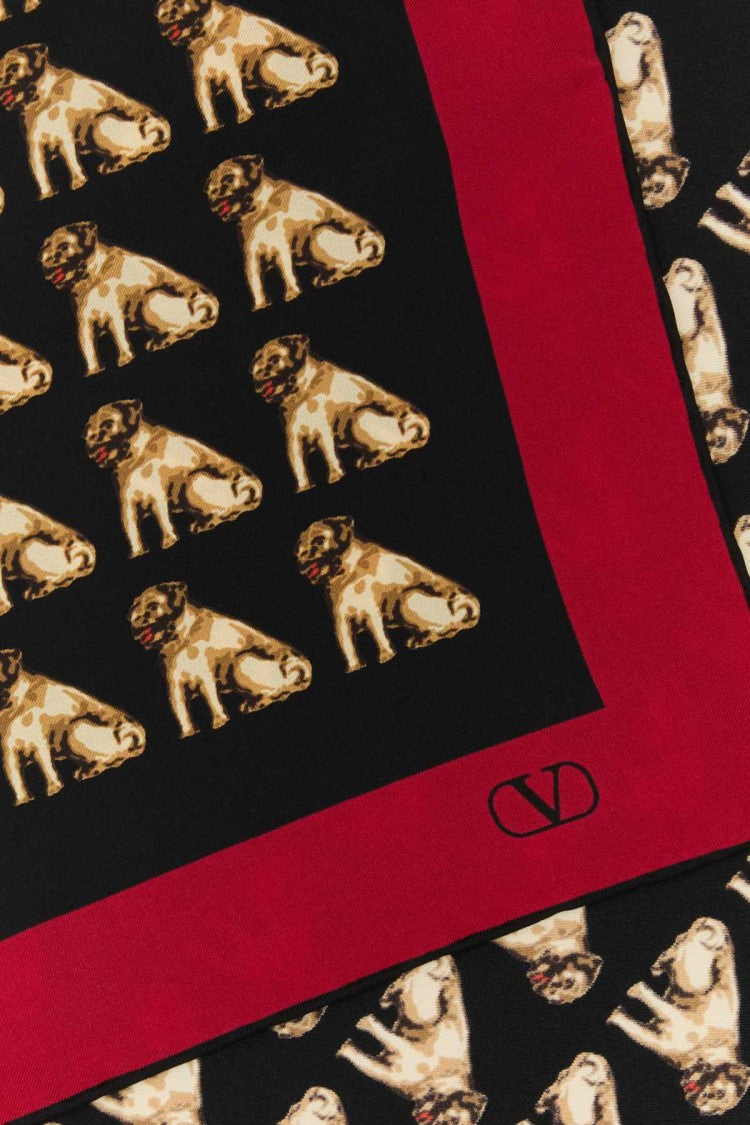 Valentino Garavani Printed Silk Petit Charles Foulard