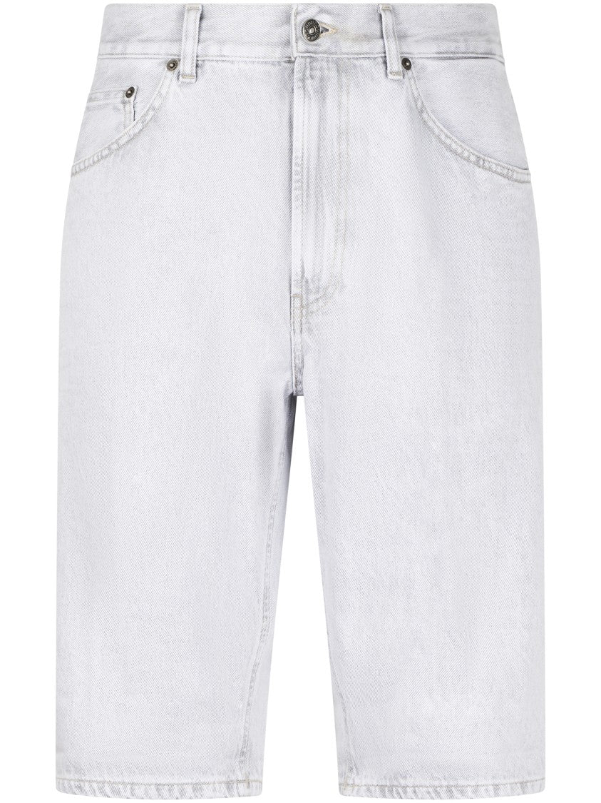 Dondup Knee-Length Denim Bermuda Shorts With Classic Five-Pocket Design