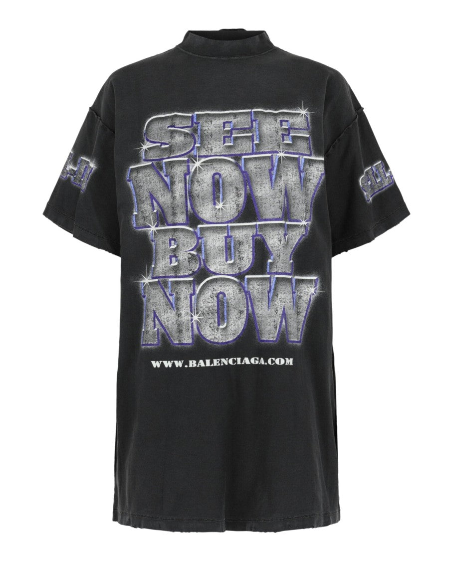 Balenciaga Oversized See Now Buy Now Inside Out T-Shirt